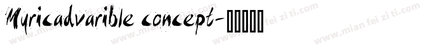Myricadvarible concept字体转换